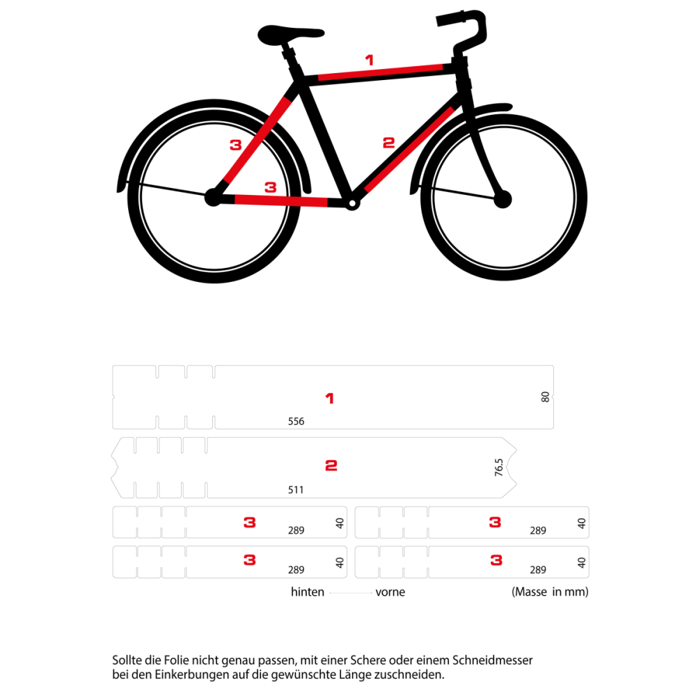 Swiss Cycle Protection Schutzfolie Universal